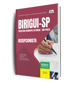 Apostila Prefeitura de Birigui-SP 2026 - Recepcionista