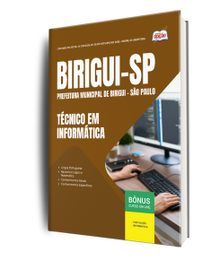 Apostila Prefeitura de Birigui-SP 2026 - Técnico em Informática