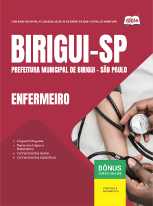 Apostila Prefeitura de Birigui-SP 2026 - Enfermeiro