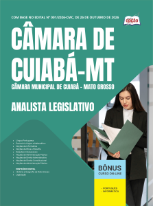 Apostila Câmara de Cuiabá-MT 2026 - Analista Legislativo