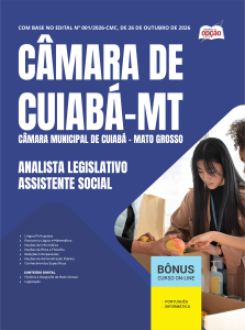 Apostila Câmara de Cuiabá-MT 2026 - Analista Legislativo - Assistente Social