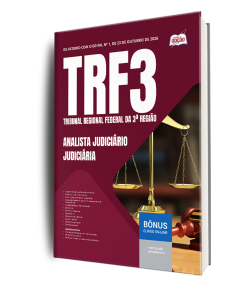 Apostila TRF3 2026 - Analista Judiciário - Judiciária - Sem Especialidade