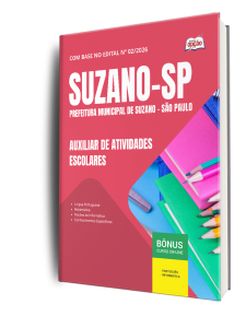 Apostila Prefeitura de Suzano-SP 2026 - Auxiliar de Atividades Escolares