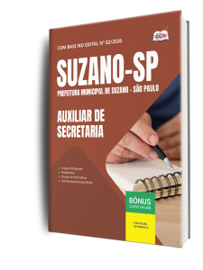 Apostila Prefeitura de Suzano-SP 2026 - Auxiliar de Secretaria