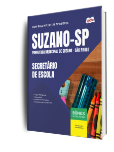 Apostila Prefeitura de Suzano-SP 2026 - Secretário de Escola