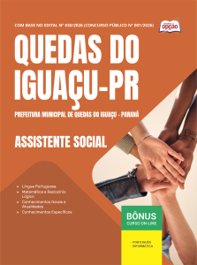 Apostila Prefeitura de Quedas do Iguaçu-PR 2026 - Assistente Social