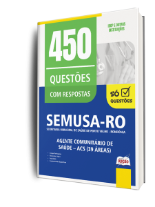 Combo SEMUSA Porto Velho-RO 2026 - Agente Comunitário de Saúde - ACS (39 áreas)