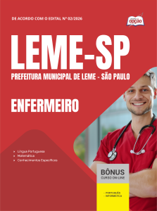 Apostila Prefeitura de Leme-SP 2026 - Enfermeiro