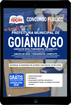 Apostila Prefeitura de Goiânia - GO PDF - Nível Fundamental Completo e Incompleto