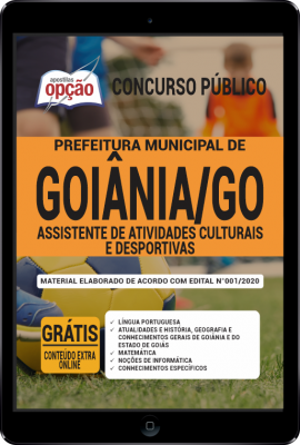 Apostila Prefeitura de Goiânia - GO PDF - Assistente de Atividades Culturais e Desportivas 