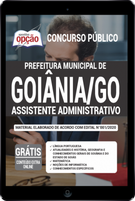 Apostila Prefeitura de Goiânia - GO PDF - Assistente Administrativo - Administrativo