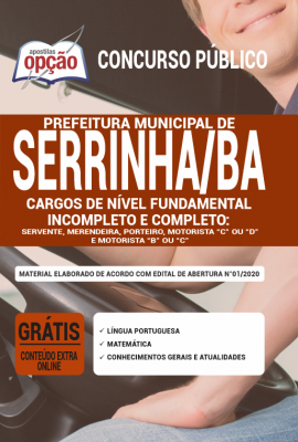 Apostila Prefeitura de Serrinha-BA - Nível Fundamental Incompleto e Completo