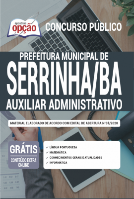 Apostila Prefeitura de Serrinha-BA - Auxiliar Administrativo