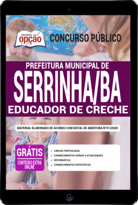 Apostila Prefeitura de Serrinha - BA em PDF - Educador de Creche -