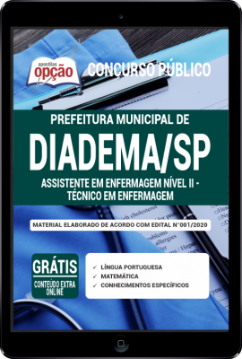 Apostila Prefeitura de Diadema-SP PDF - Assistente em Enfermagem Nível II - Técnico em Enfermagem