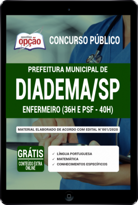 Apostila Prefeitura de Diadema-SP PDF - Enfermeiro (36h e PSF - 40h)