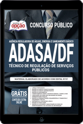 Apostila ADASA-DF PDF - Técnico de Regulação de Serviços Públicos