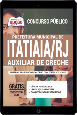 Apostila Prefeitura de Itatiaia - RJ em PDF - Auxiliar de Creche -