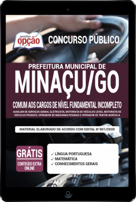 Apostila Prefeitura de Minaçu - GO PDF - Comum aos Cargos de Nível Fundamental Incompleto