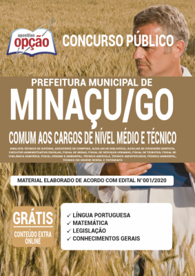 Apostila Prefeitura de Minaçu - GO - Comum aos Cargos de Nível Médio e Técnico
