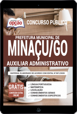 Apostila Prefeitura de Minaçu - GO PDF - Auxiliar Administrativo