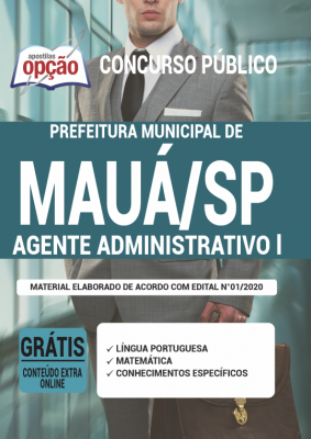 Apostila Prefeitura de Mauá - SP - Agente Administrativo I
