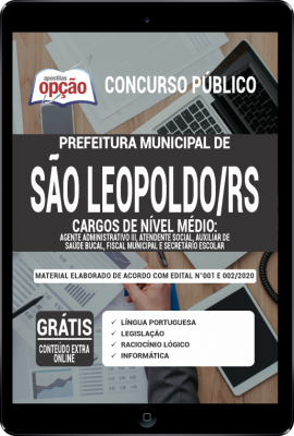 Apostila  Prefeitura de São Leopoldo - RS PDF - Comum aos Cargos de Nível Médio