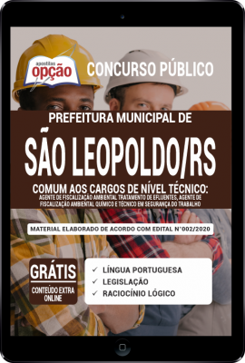 Apostila  Prefeitura de São Leopoldo - RS PDF - Comum aos Cargos de Nível Técnico