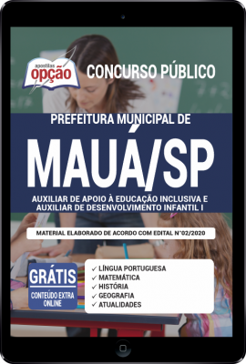 Apostila Prefeitura de Mauá - SP PDF - Auxiliar de Apoio à Educação Inclusiva e Auxiliar de Desenvolvimento Infantil I
