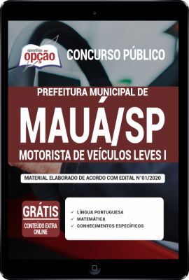 Apostila Prefeitura de Mauá - SP PDF - Motorista de Veículos Leves I