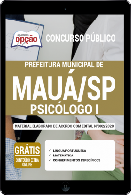 Apostila Prefeitura de Mauá - SP em PDF - Psicólogo I -