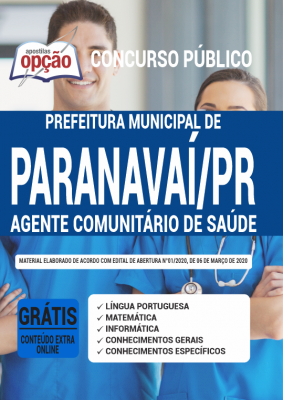 Apostila Prefeitura de Paranavaí - PR - Agente Comunitário de Saúde