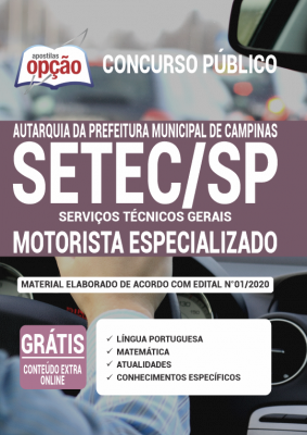 Apostila SETEC-SP - Motorista Especializado