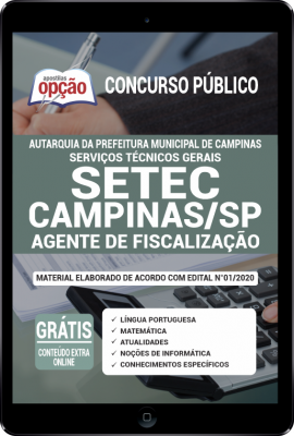 Apostila SETEC-SP PDF - Agente de Fiscalização
