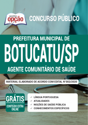 Apostila Prefeitura de Botucatu - SP - Agente Comunitário de Saúde