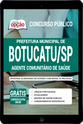 Apostila Prefeitura de Botucatu - SP em PDF - Agente Comunitário de Saúde -