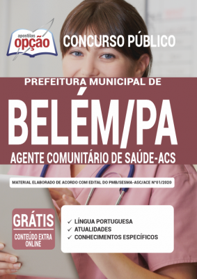 Apostila Prefeitura de Belém - PA - Agente Comunitário de Saúde - ACS