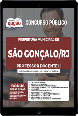 Apostila Prefeitura de São Gonçalo - RJ em PDF - Professor Docente II