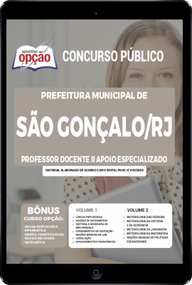 Apostila Prefeitura de São Gonçalo - RJ em PDF - Professor Docente II Apoio Especializado