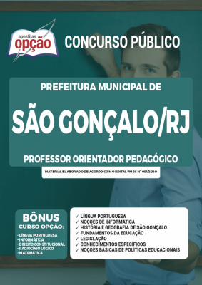 Apostila Prefeitura de São Gonçalo - RJ- Professor Orientador Pedagógico