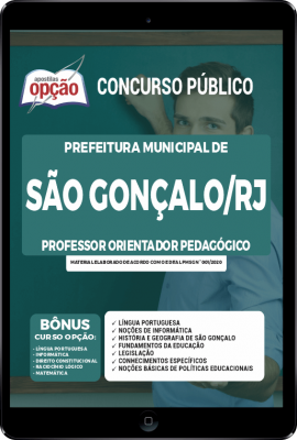 Apostila Prefeitura de São Gonçalo - RJ em PDF - Professor Orientador Pedagógico