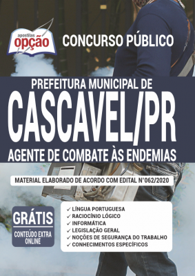 Apostila Prefeitura de Cascavel - PR - Agente de Combate às Endemias