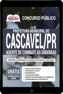 Apostila Prefeitura de Cascavel - PR em PDF - Agente de Combate às Endemias -