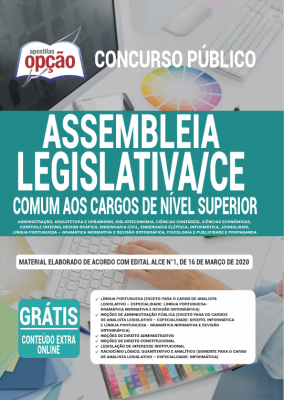 Apostila Assembleia Legislativa - CE - Comum aos Cargos de Nível Superior