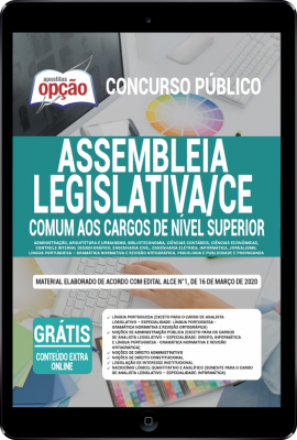 Apostila Assembleia Legislativa - CE em PDF - Comum aos Cargos de Nível Superior -