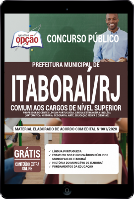Apostila Prefeitura de Itaboraí -RJ em PDF - Comum aos Cargos de Nível Superior -