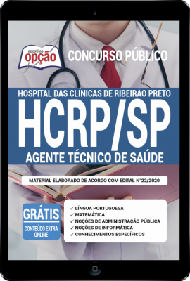 Apostila HCRP-SP em PDF - Agente Técnico de Saúde -