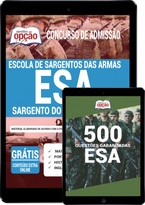 Combo Digital ESA - Sargento do Exército (CFS) (Apostila Digital + Caderno de Questões em PDF)