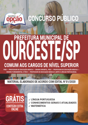 Apostila Prefeitura de Ouroeste - SP - Comum aos Cargos de Nível Superior