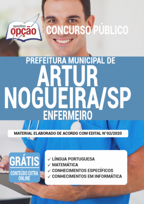 Apostila Prefeitura de Artur Nogueira - SP - Enfermeiro